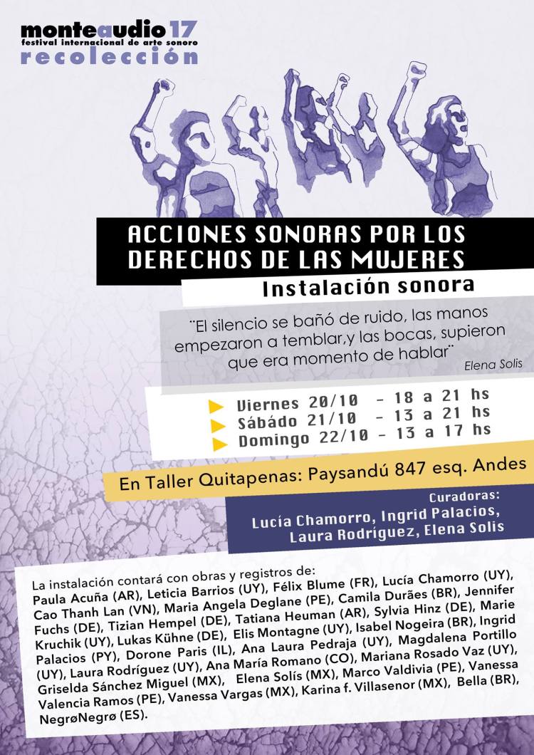 Uruguay sound installation for women's rights